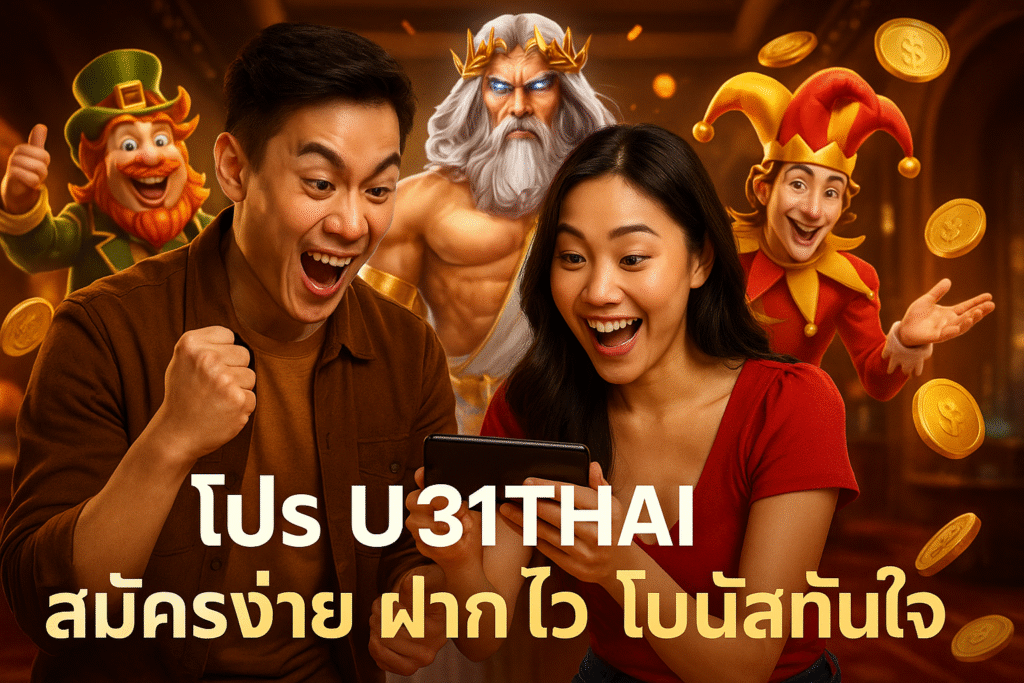 โปร U31THAI สมัครง่าย ฝากไว โบนัสทันใจ
